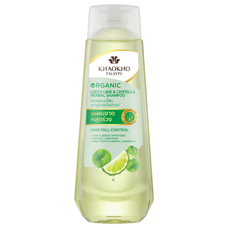 Khaokho Talaypu Leech Lime and Centella Organic Herbal Shampoo - 320ml