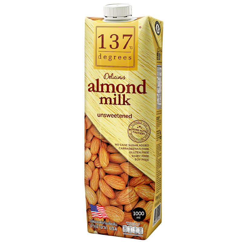 137 Degrees Unsweetened Almond Milk - 1000ml