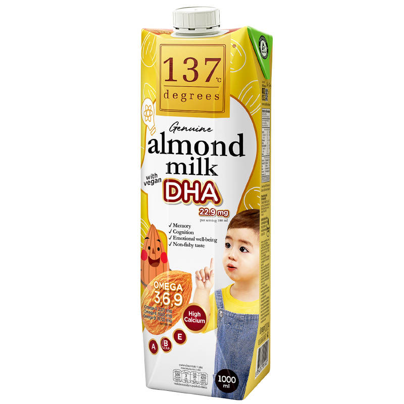 137 Degrees Almond Milk with DHA, 1000ml