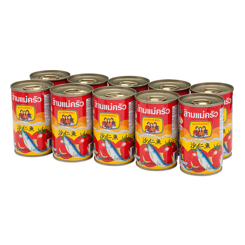 Three Lady Cooks Sardines in Tomato Sauce - 155g Pack of 10