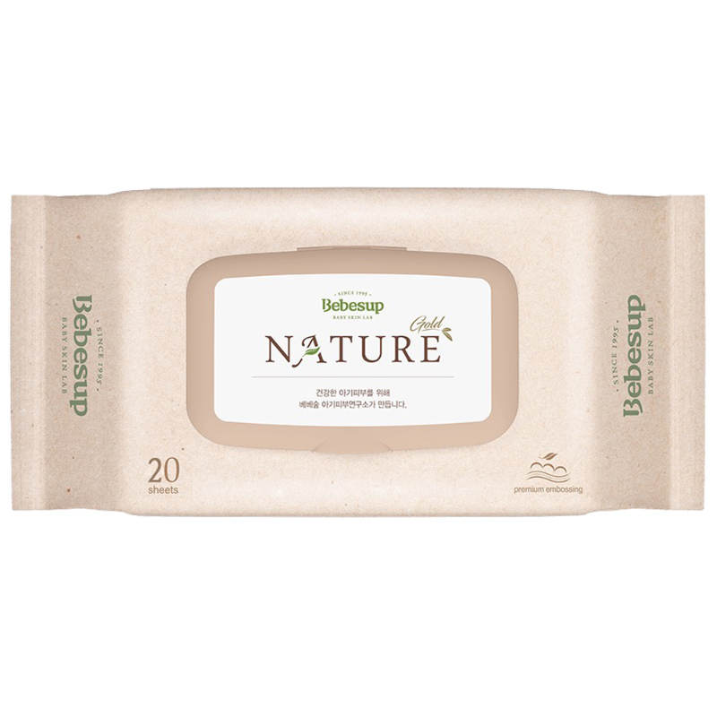Bebesup Baby Wipe Nature Gold 20 Pieces