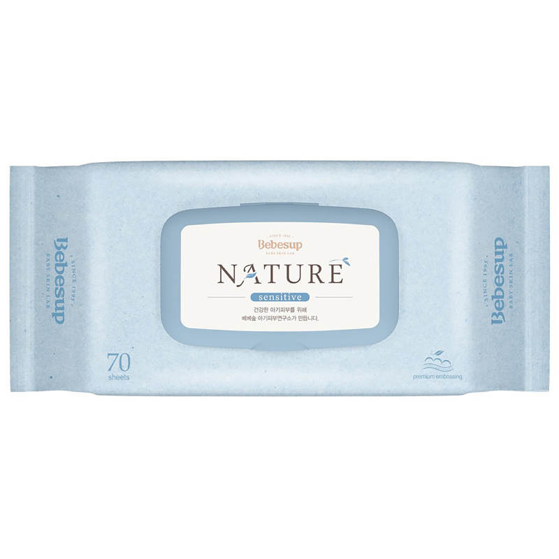 Bebesup Baby Wipe Nature Sensitive - 70 Sheets