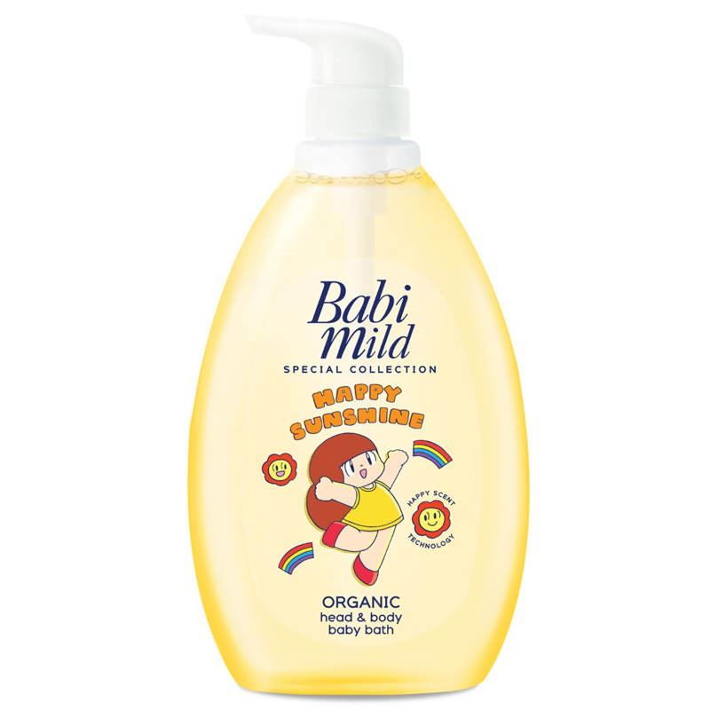Babi Mild Happy Sunshine Organic Baby Bath - 800ml
