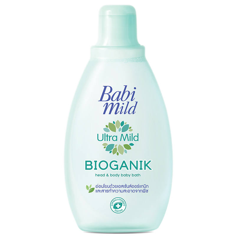 Babi Mild Ultra Mild Bioganik Head and Body Baby Bath 180ml