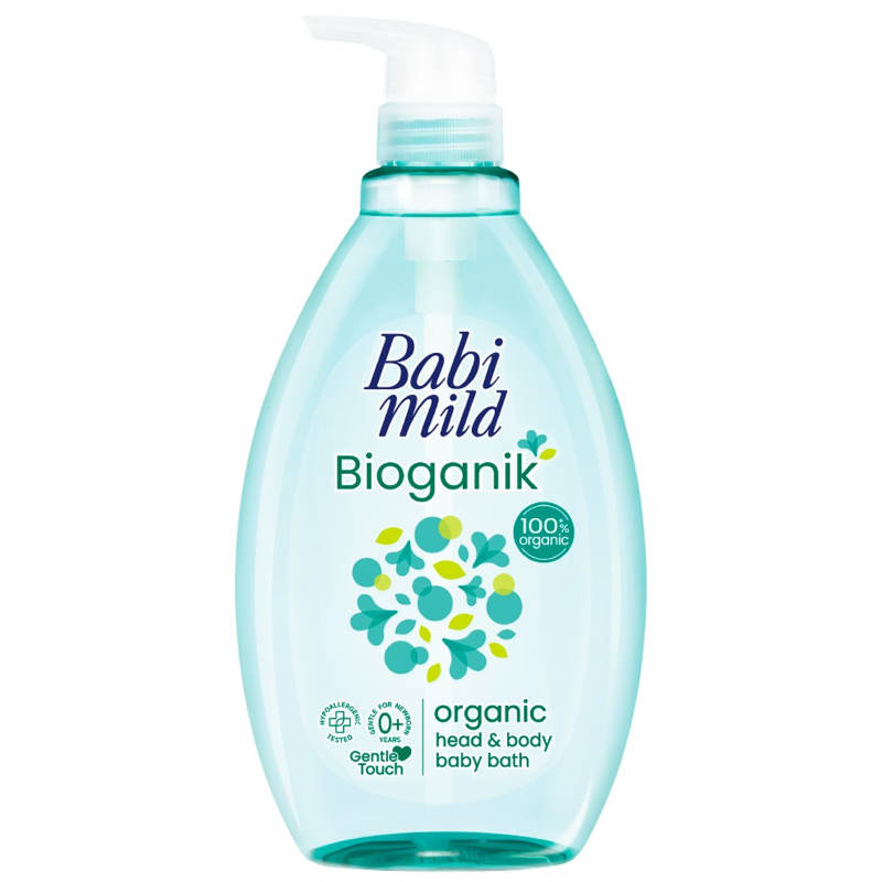 Babi Mild Bioganik Organic Head & Body Baby Bath - 800ml