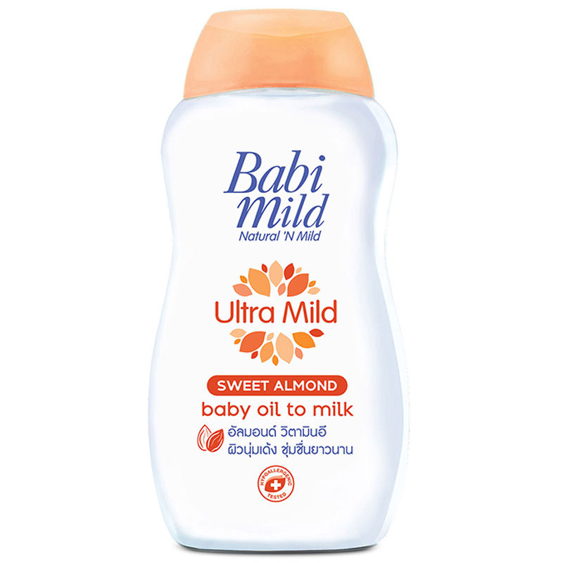 Babi Mild Ultra Mild Sweet Almond Oil to Milk 200ml