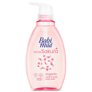 Babi Mild Ultra Mild White Sakura Head and Body Bath - 380ml