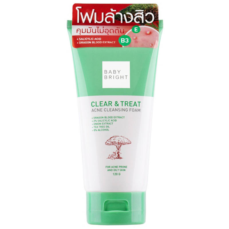 Baby Bright Facial Cleanser Clear and Treat Acne Aid 120g