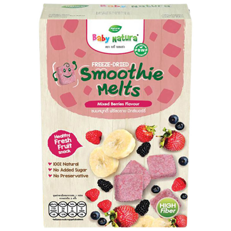 Baby Natura Freeze-Dried Smoothie Melts - Mixed Berries