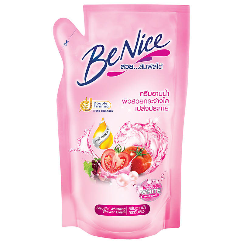 Benice Beautiful Whitening Shower Cream - 400ml Refill