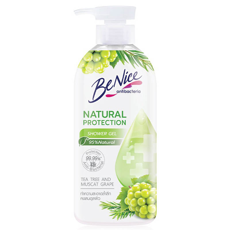 Benice Natural Protection Shower Gel with Tea Tree and Muscat Grape - 450ml