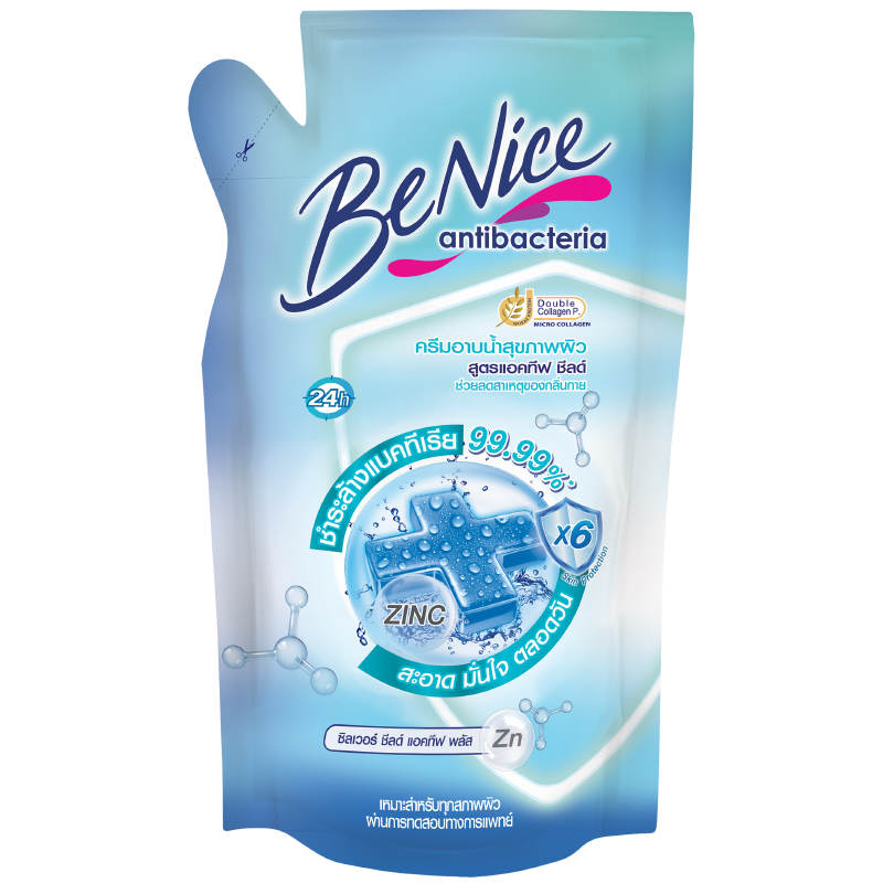 Benice Shower Cream Active Shield - 400ml Refill