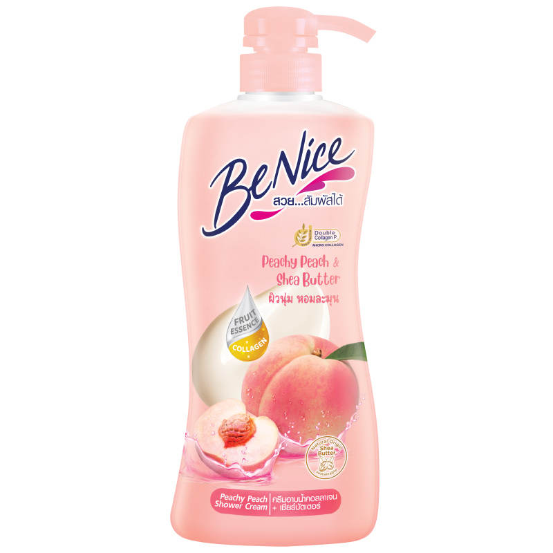 Benice Shower Cream Peachy Peach Shea Butter 400ml