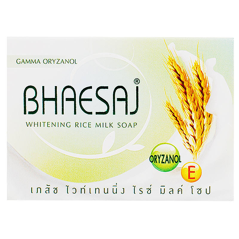 Bhaesaj Whitening Rice Milk Bar Soap - 130g