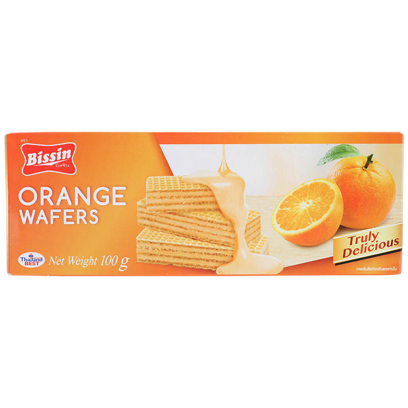 Bissin Orange Cream Wafer 100g
