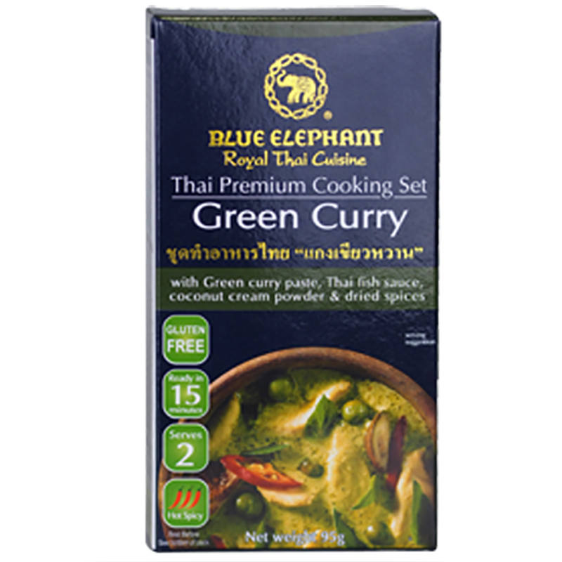 Blue Elephant Thai Green Curry Cooking Set - 95g