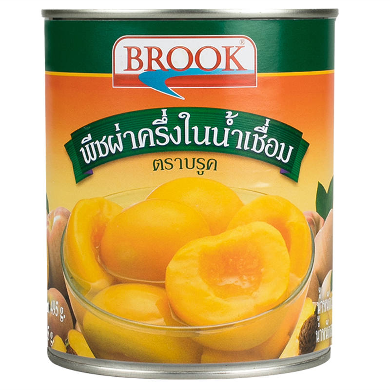 Brook Peach Halves in Syrup - 825g