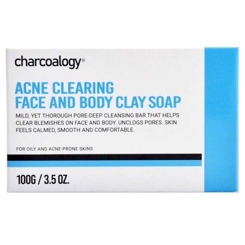 Charcoalogy Bamboo Charcoal Purifying Face and Body Clay Soap - 100g