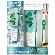 Dentiste Ultra Sensitive Toothpaste, 100g Pack of 2 with Free Toothbrush