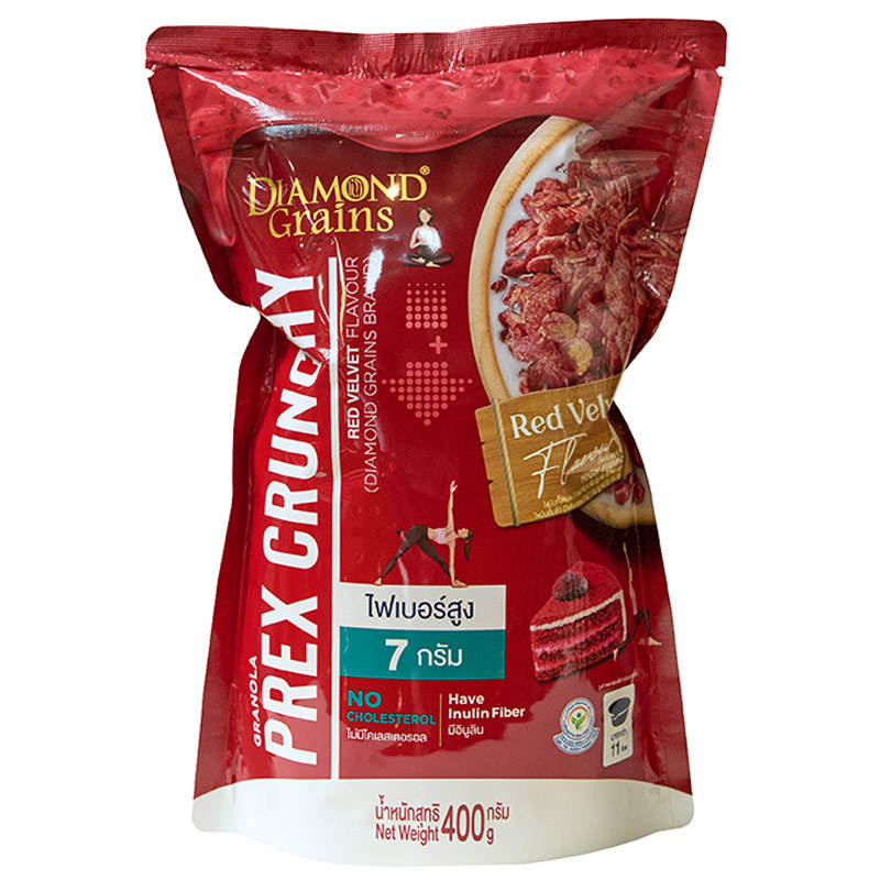 Diamond Grain Prex Crunchy Granola Red Velvet 400g