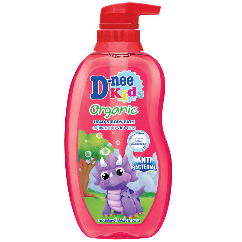 D-nee Kids Organic Head and Body Bath - Red Gummi 400ml