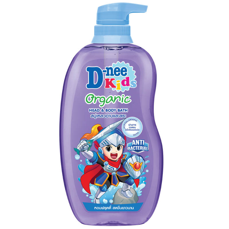 D-nee Kids Organic Head & Body Bath - Happy Berry, 600ml