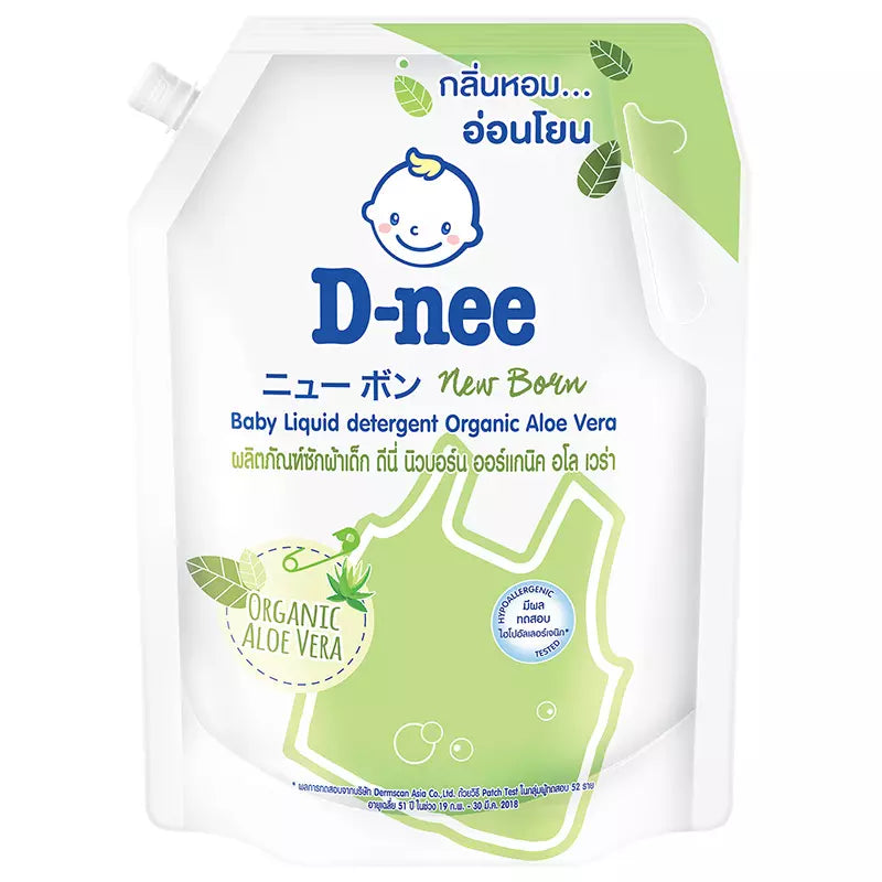 D-nee Organic Aloe Vera Liquid Baby Detergent - 1300ml Refill