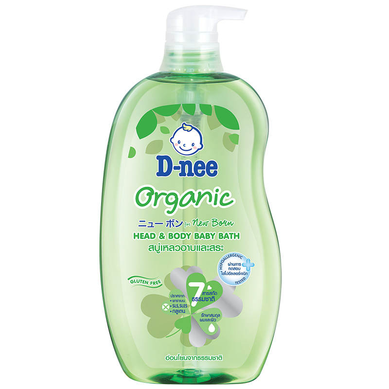D-nee Pure Head and Body Baby Wash Organic Liquid Soap 800ml