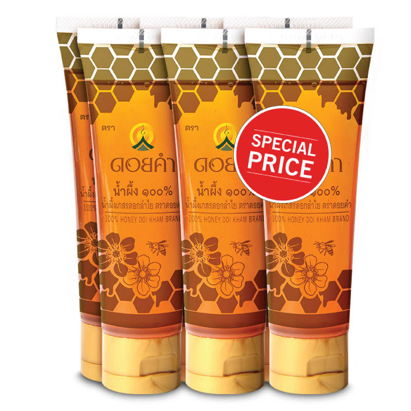 Doikham 100% Honey - 120g Pack of 6