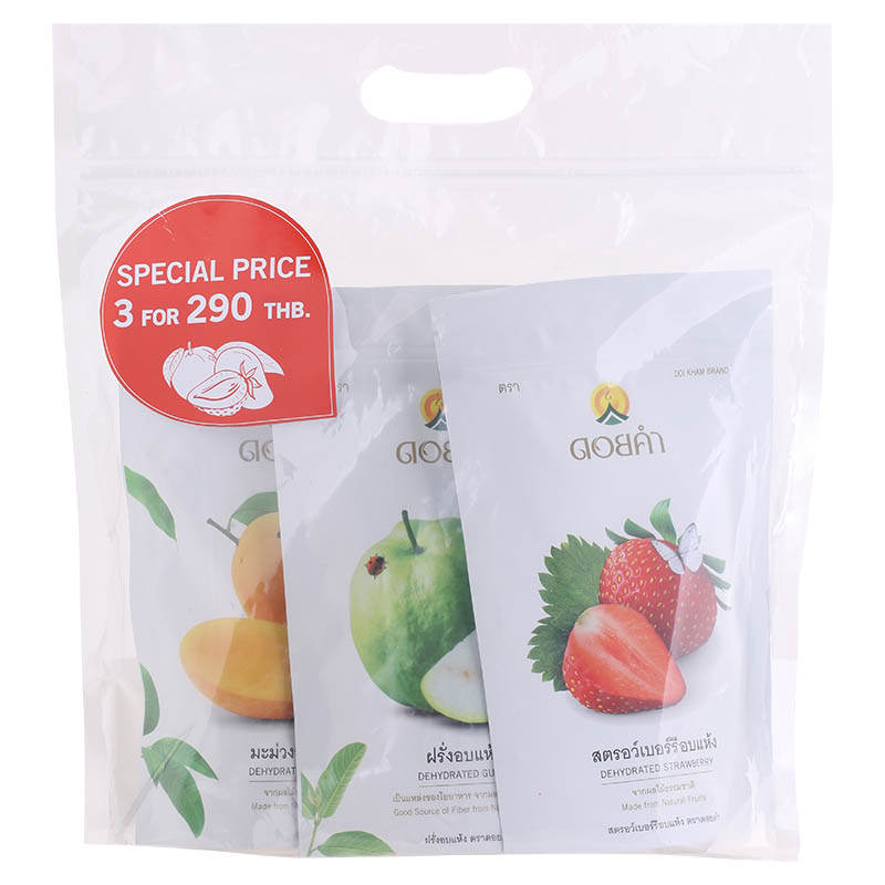 Doikham Dehydrated Mixed Fruit Pack of 3 - 140g