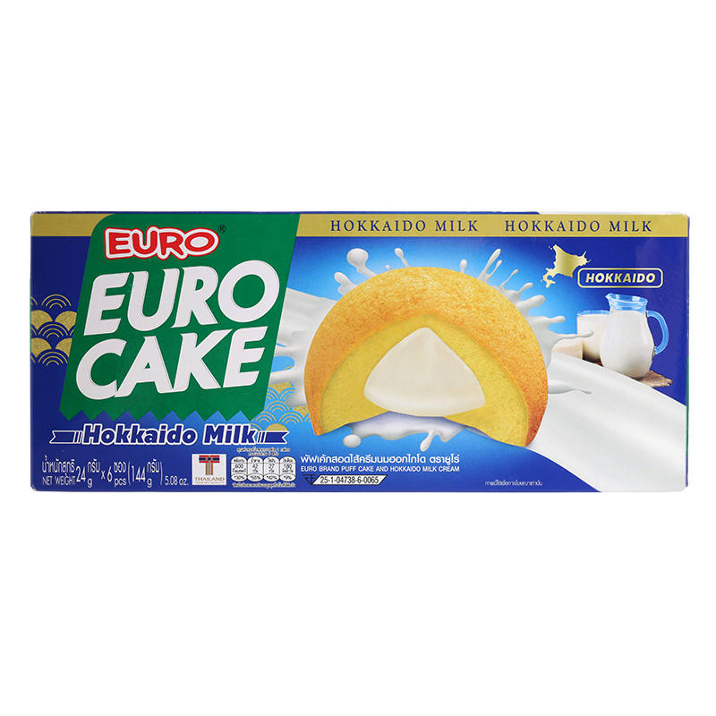 Euro Puff Cake with Hokkaido Milk Cream - 144g