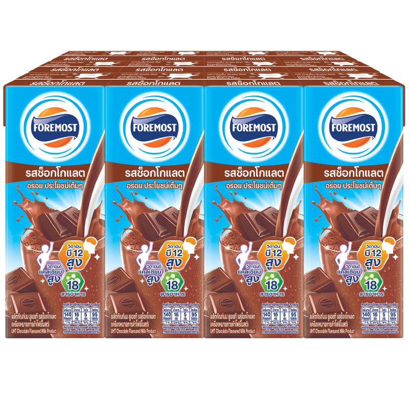 Foremost UHT Chocolate Milk, 180ml Pack of 12