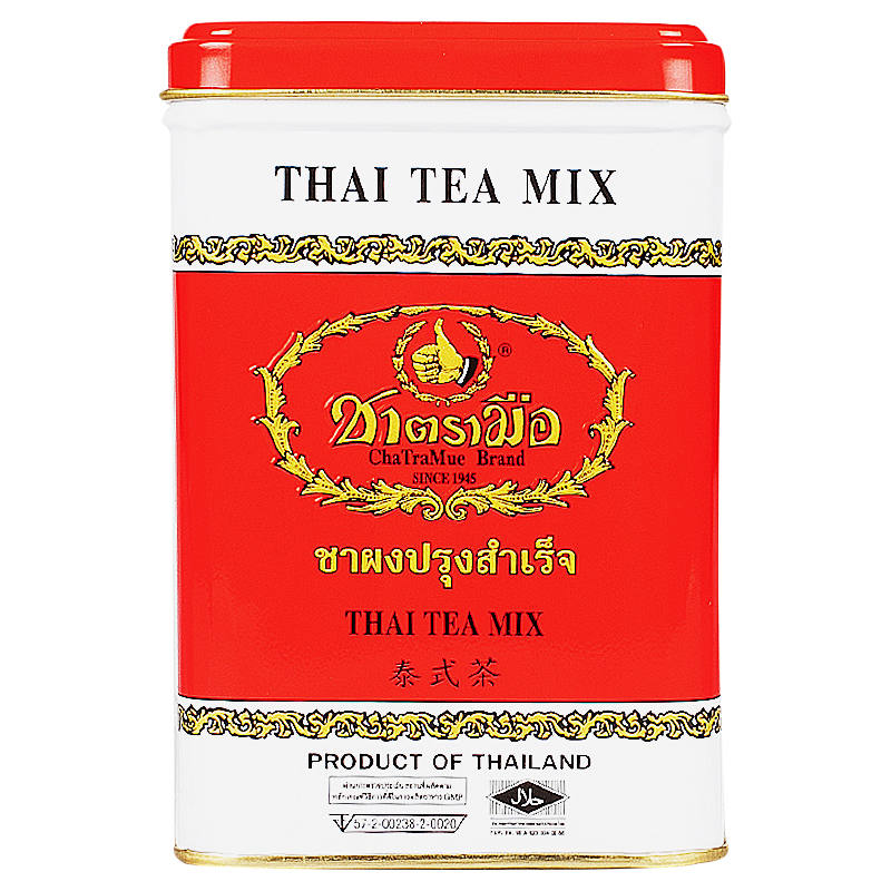 Cha Tra Mue Thai Black Tea Red Label Pack of 50 Sachets (4g each)