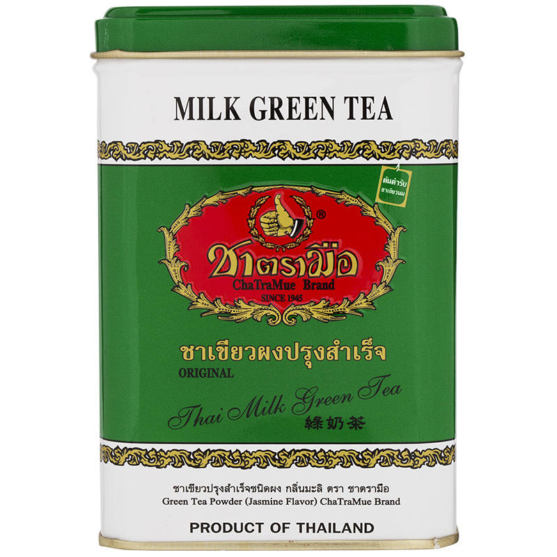 Cha Tra Mue Thai Green Tea Milk Mixes, 25g Tin, Pack of 50
