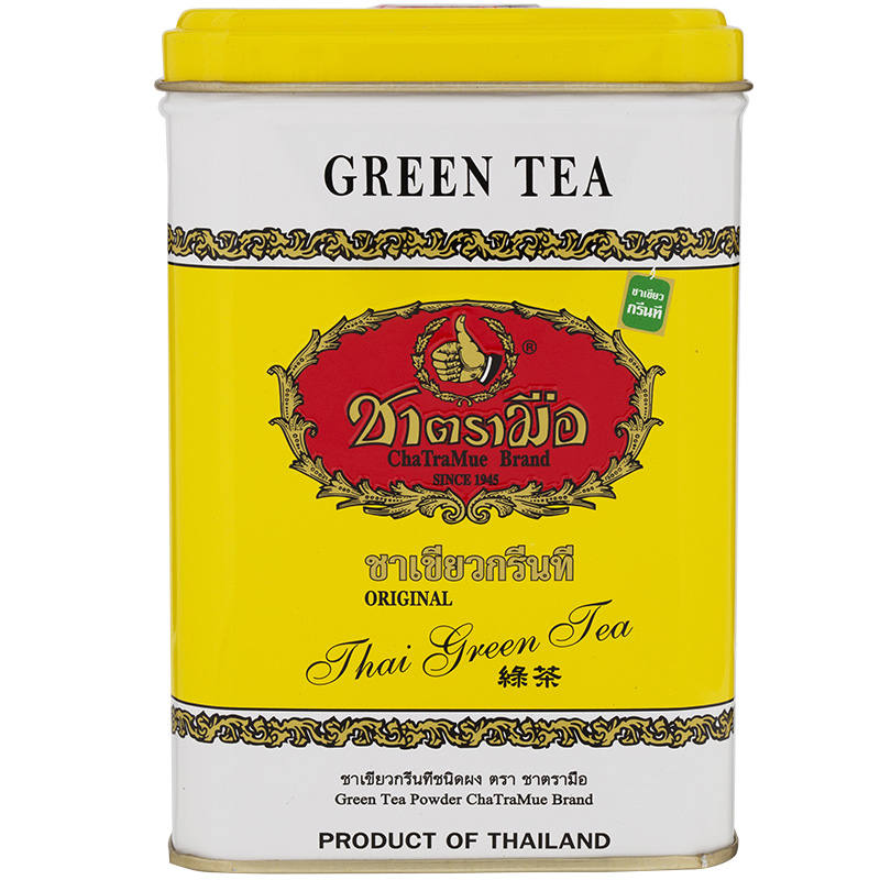 Cha Tra Mue Thai Green Tea Mix - Original Tin 25g (Pack of 50 Bags)