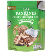 Kaew Crispy Coconut Rolls with Pandanus Flavor - 80g