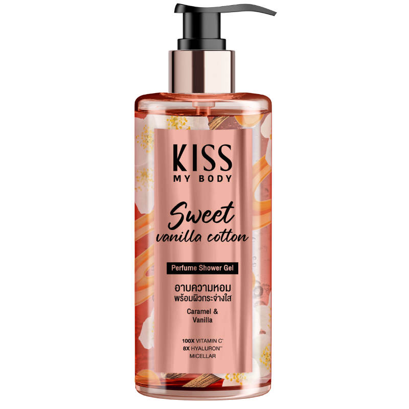 Kiss My Body Perfume Shower Gel Sweet Vanilla Cotton 380ml