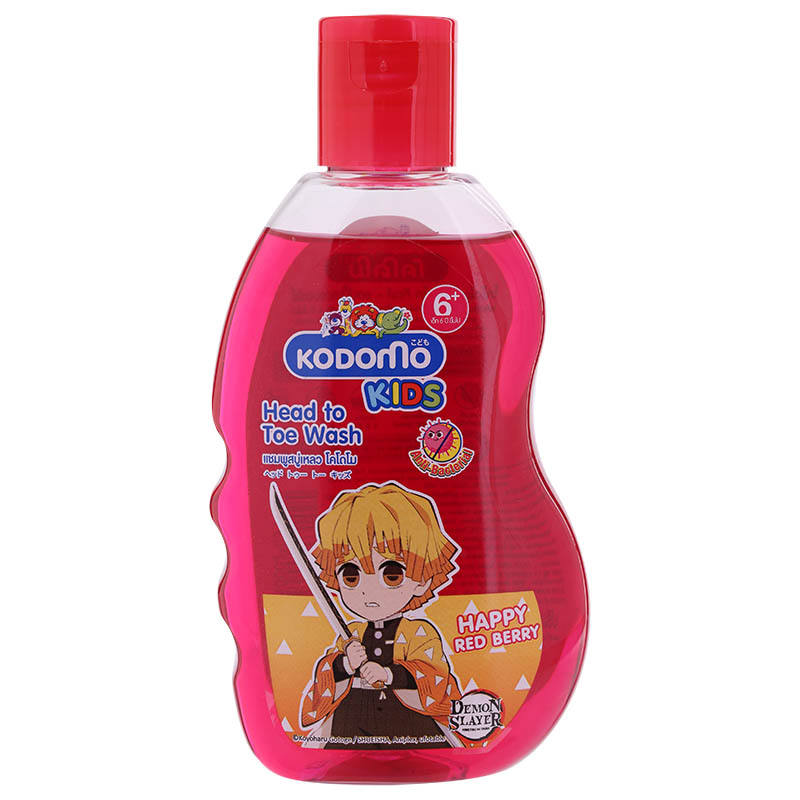 Kodomo Head to Toe Wash - Happy Demon Slayer Red Berry - 200ml