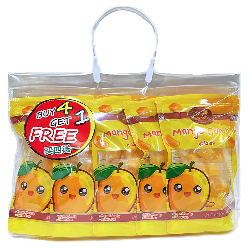 Sriwanna Mango Gummy - 100g Pack with 4 + 1 Offer