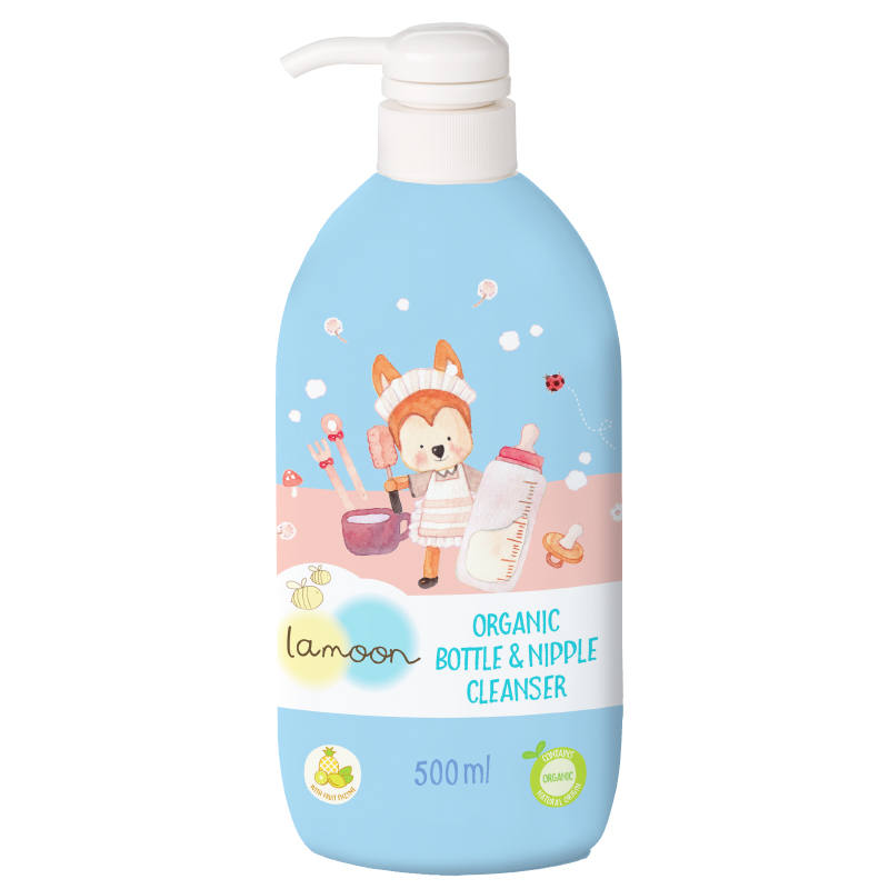 Lamoon Organic Baby Bottle and Nipple Cleanser 500ml