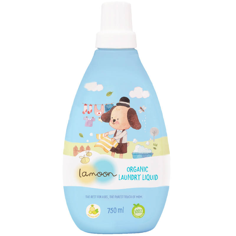 Lamoon Baby Organic Laundry Liquid, 750ml Bottle
