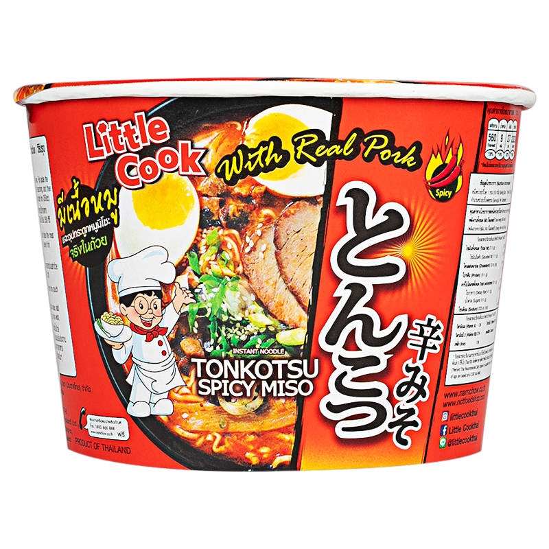 Little Cook Tonkotsu Spicy Miso Instant Noodles - 150g
