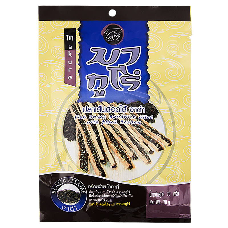 Makuro Fish Snack with Black Sesame 40g