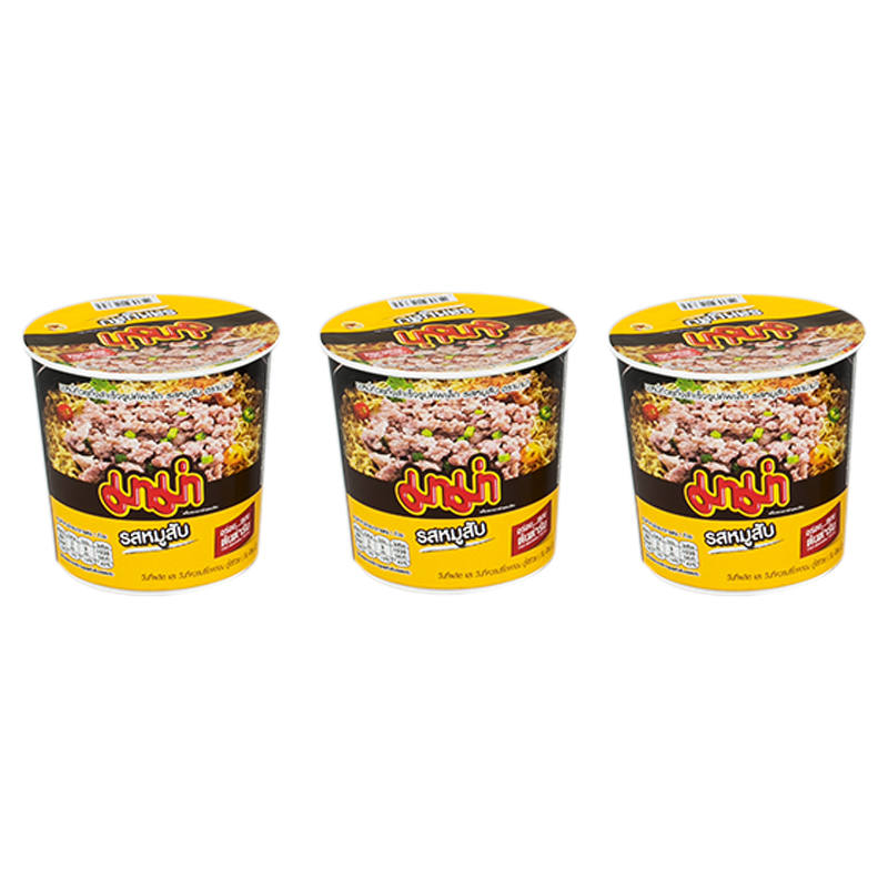 Mama Cup Instant Noodles with Pork - 42g Pack of 3