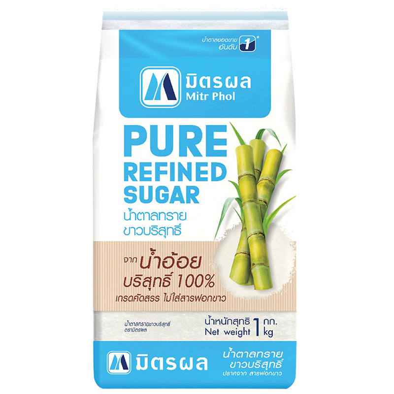 Mitrphol Refined White Sugar - 1kg Pack