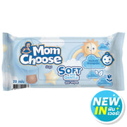 Mom Choose Soft and Gentle Wet Wipes - 20 Sheets