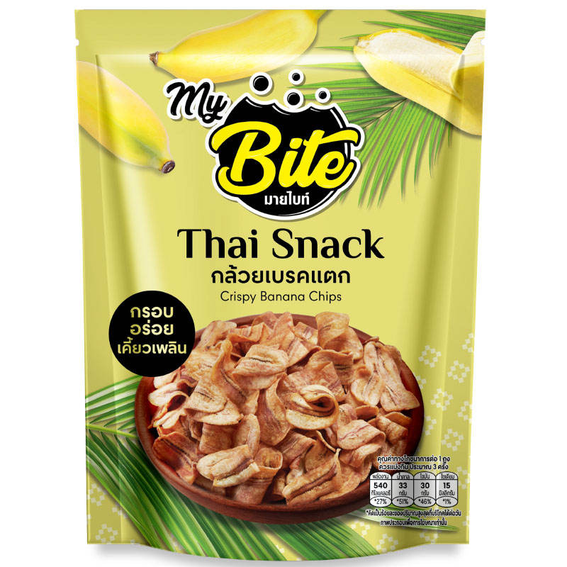 My Bite Crispy Banana Chips - 100g Snack Size