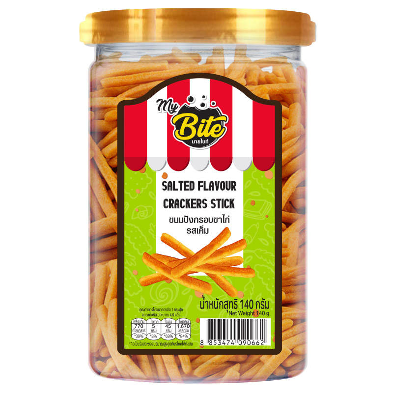 My Bite Salted Flavour Crackers Stick - 140g
