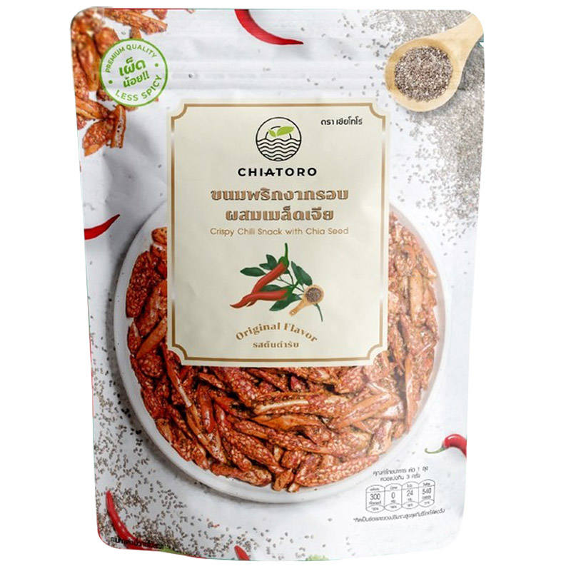 Chiatoro Crispy Chili Snack with Chia Seed - Original Flavor, 40g