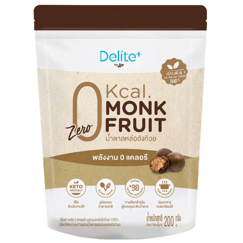 Delite Plus Erythritol with Monk Fruit, 200g